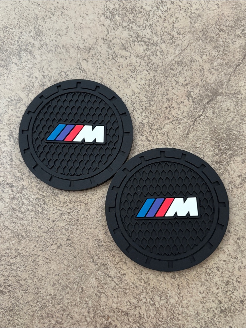Two new BMW M Class Logo Silicone Cup Holder Coasters